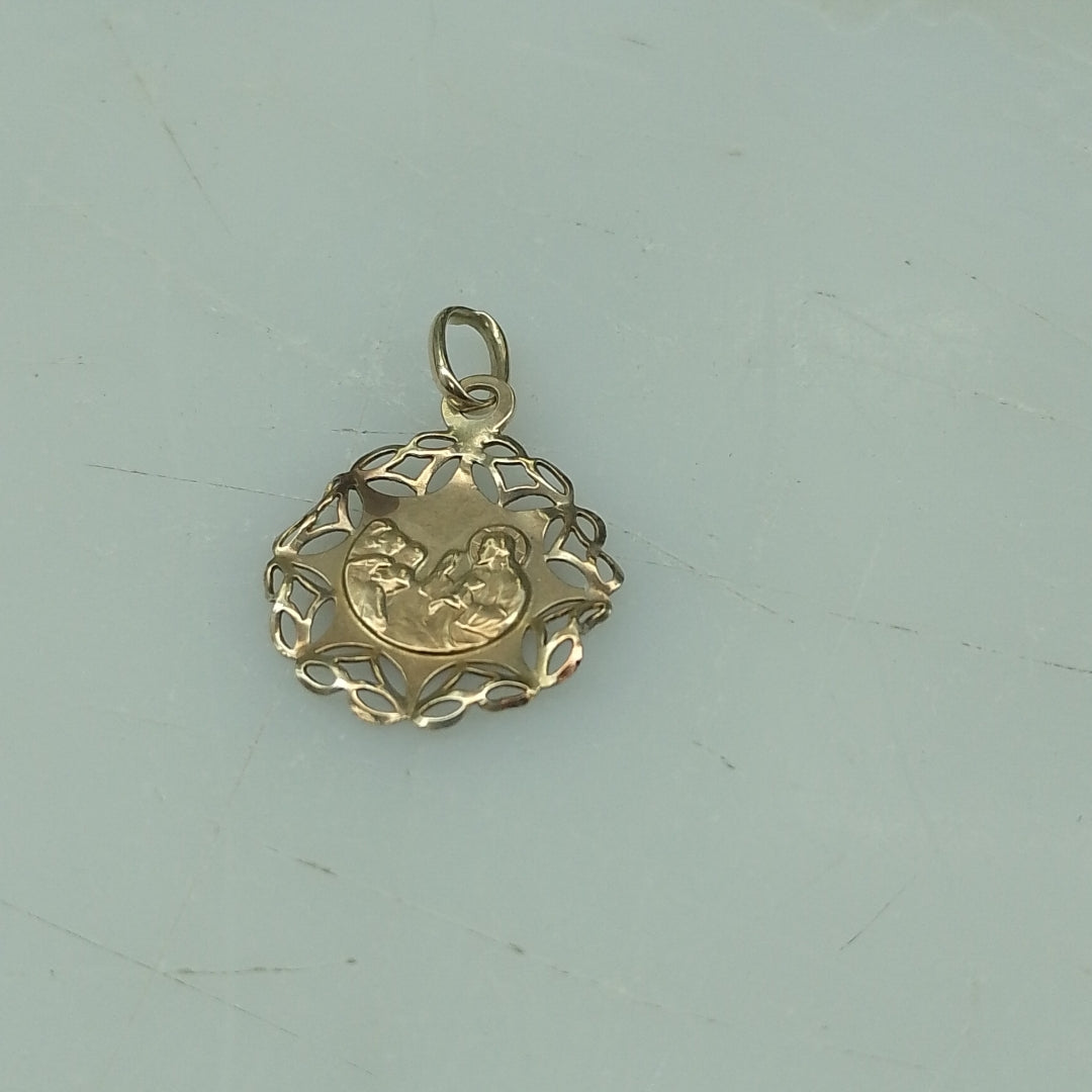 MEDALLA RELIGIOSA ORO 14 K 1,40 GRMS (SEMINUEVO)