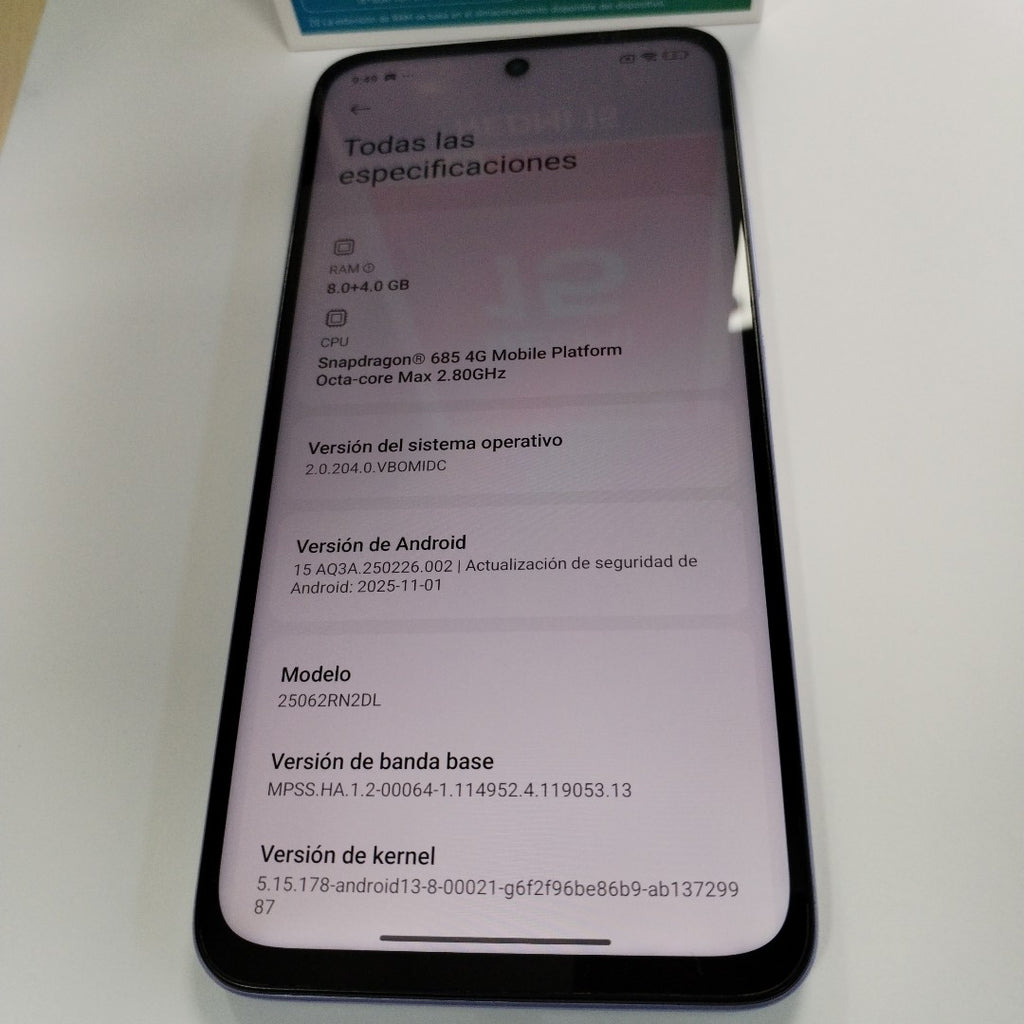 CELULAR XIAOMI REDMI 15 25062RN2DL (2025) 256 GB 8 GB RAM (SEMINUEVO)
