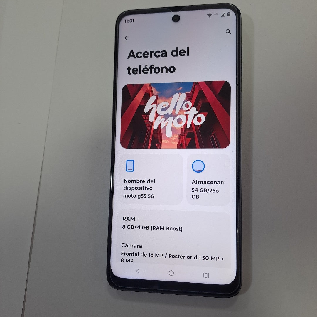 CELULAR MOTOROLA MOTO G55 5G XT2435-1(2024) 256 GB 8 GB RAM (SEMINUEVO)