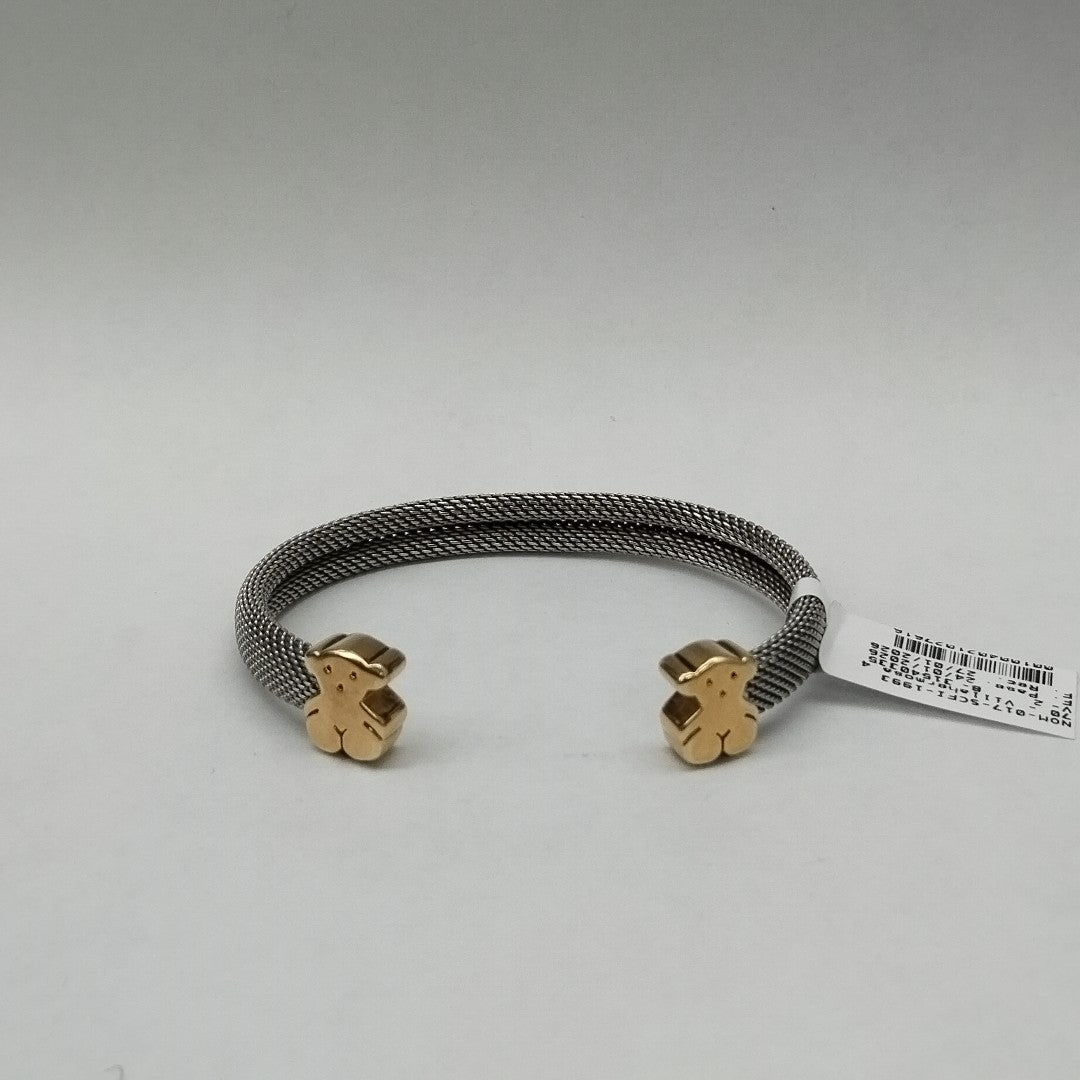 PULSERA RIGIDA ORO,ACERO 18 K 16,70 GRMS (SEMINUEVO)