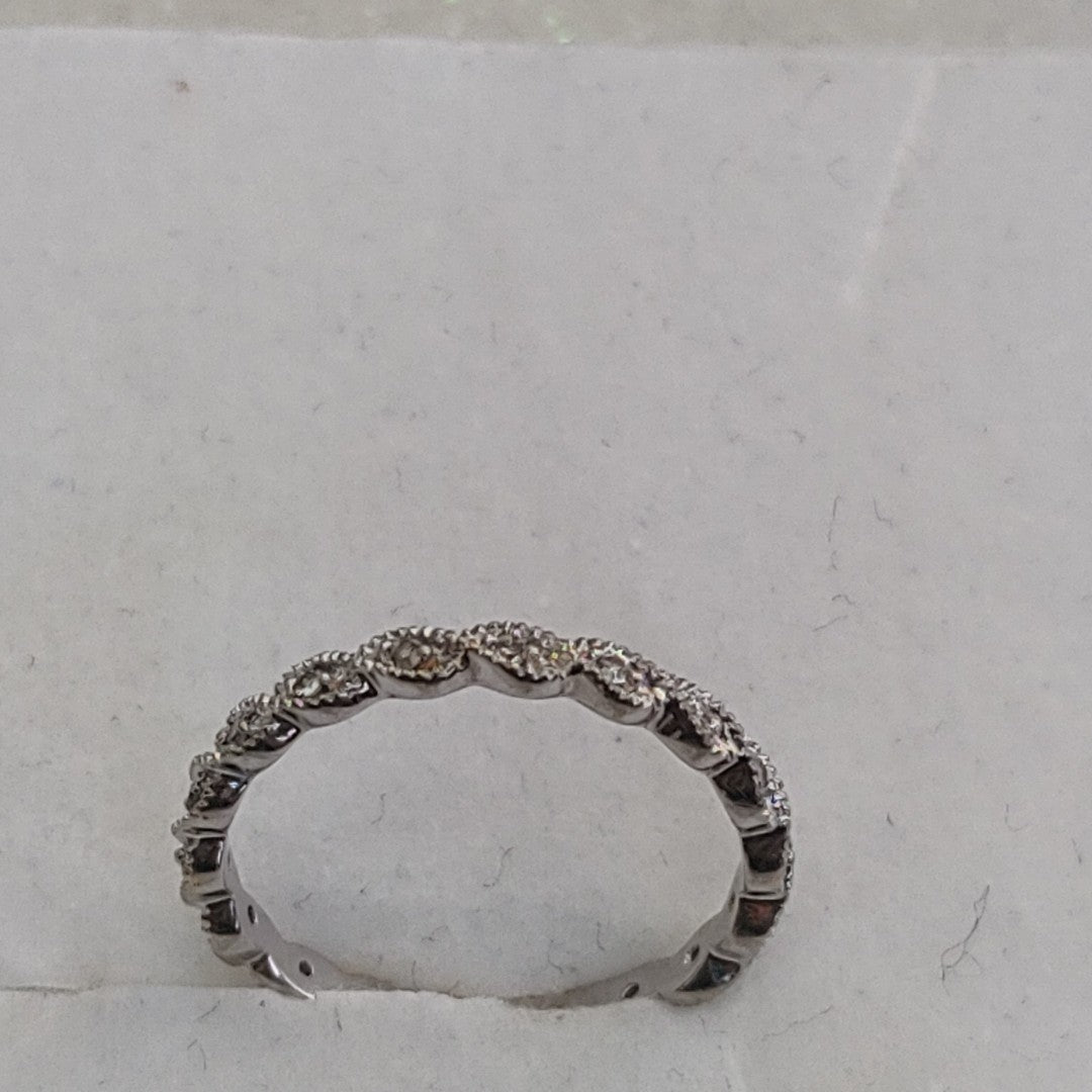 ANILLITO ORO BLANCO 14 K 1.3 GRMS (SEMINUEVO)