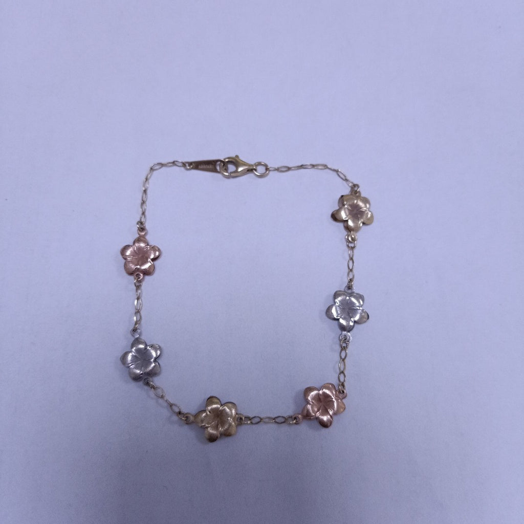 PULSERA ORO COMBINADO 14 K 3.6 GRMS (SEMINUEVO)