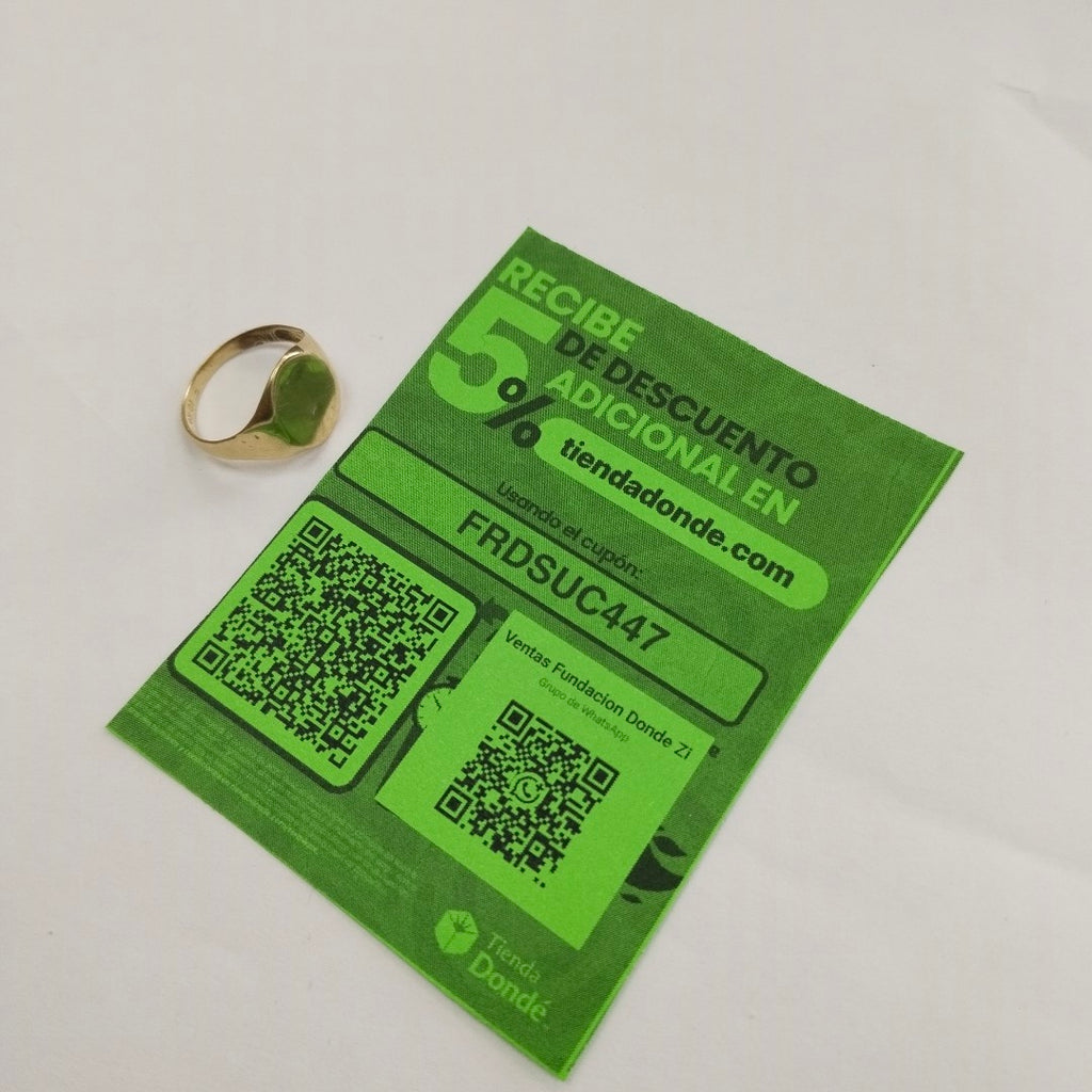 ANILLO ORO 8 K 1.7 GRMS (SEMINUEVO)