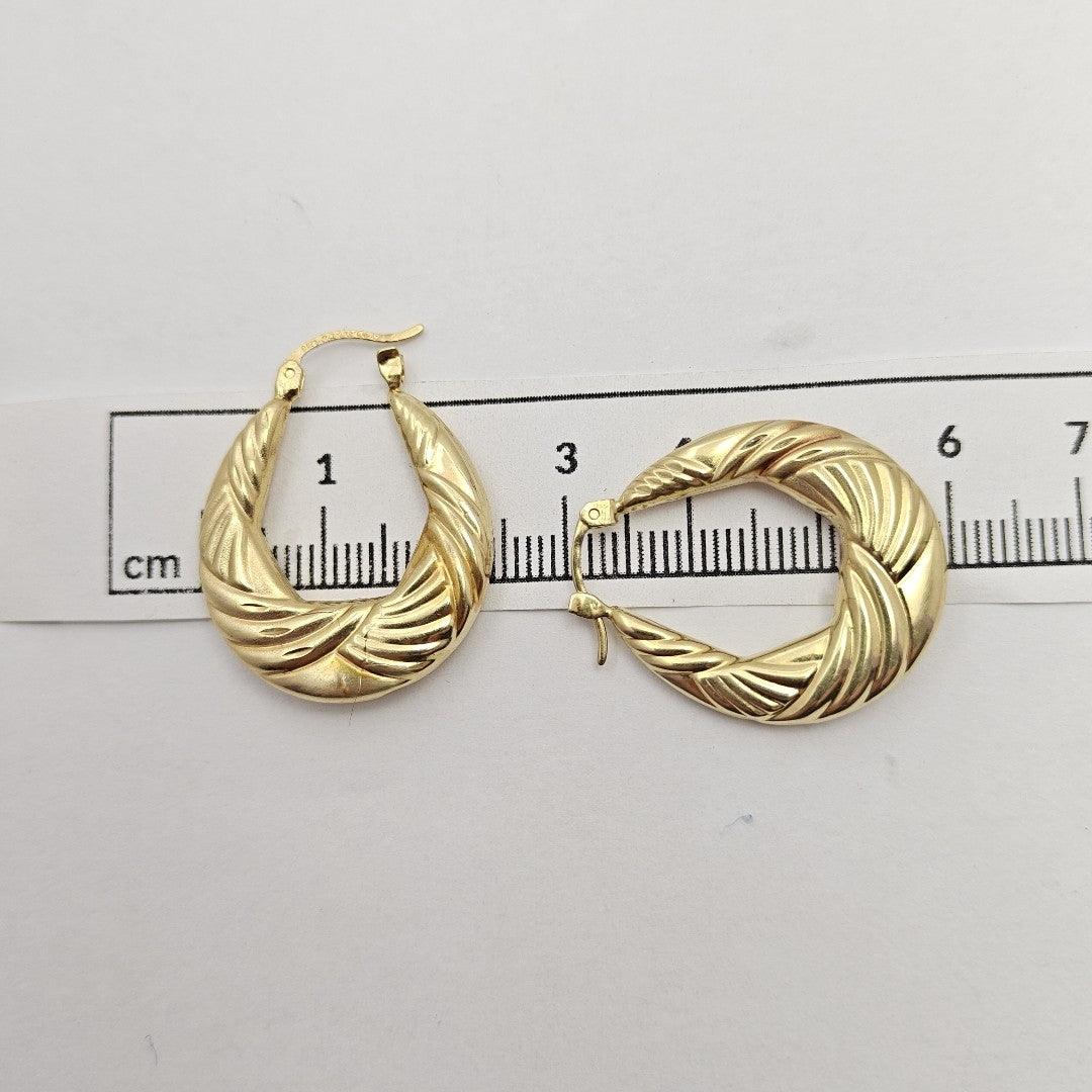 ARRACADAS PAR ORO 14 K 3,50 GRMS (SEMINUEVO)