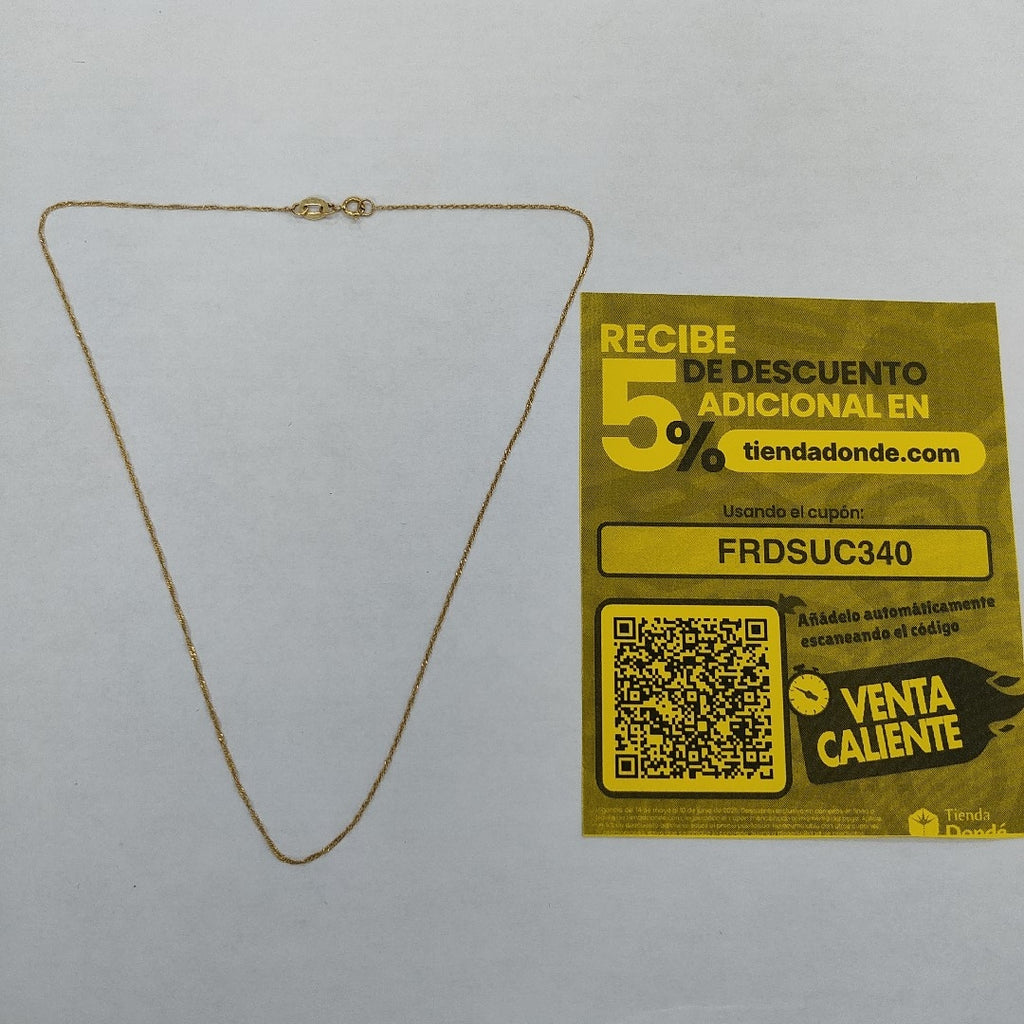 CADENA ORO 14 K 0,50 GRMS (SEMINUEVO)