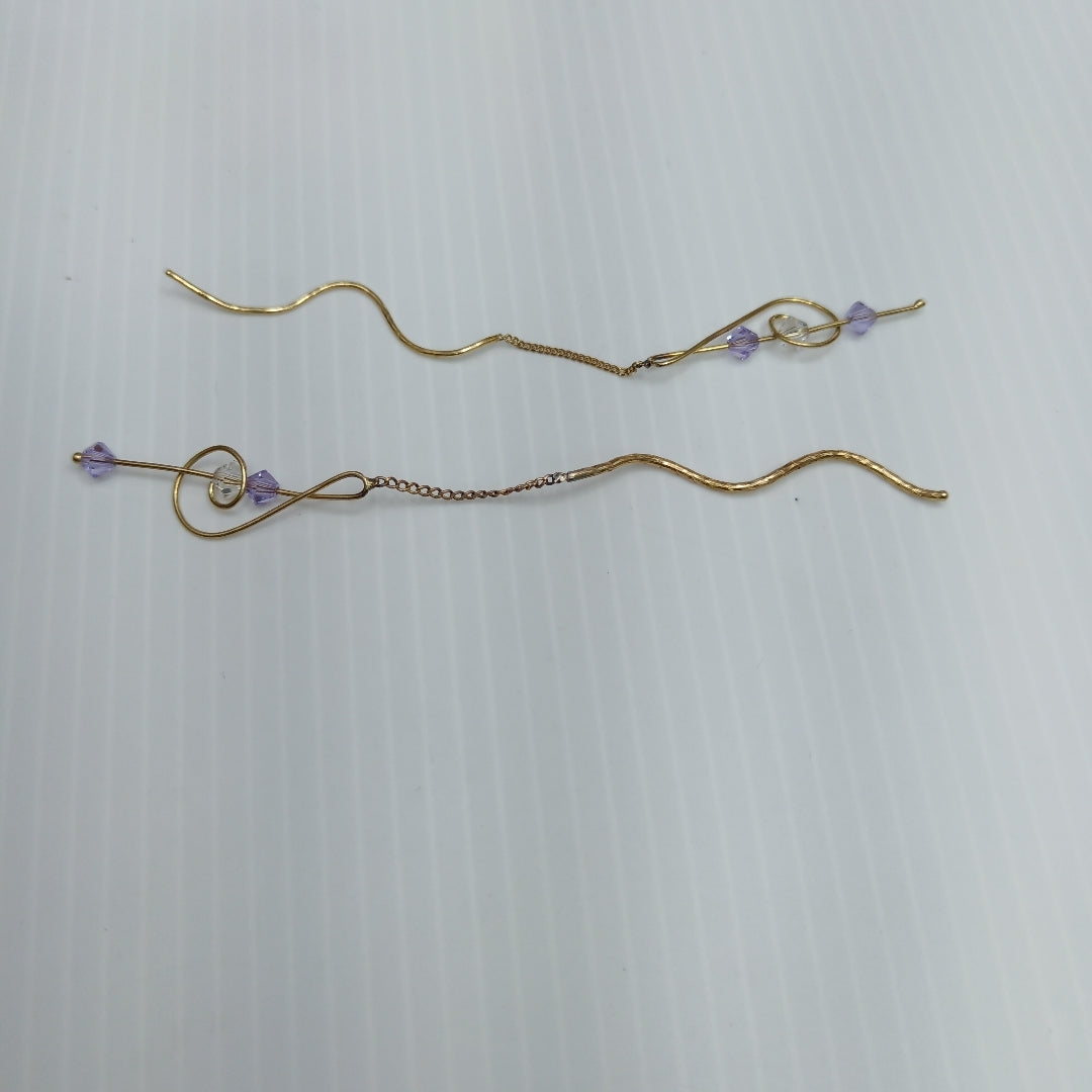 VIOLADORES PAR ORO 14 K 1.9 GRMS (SEMINUEVO)