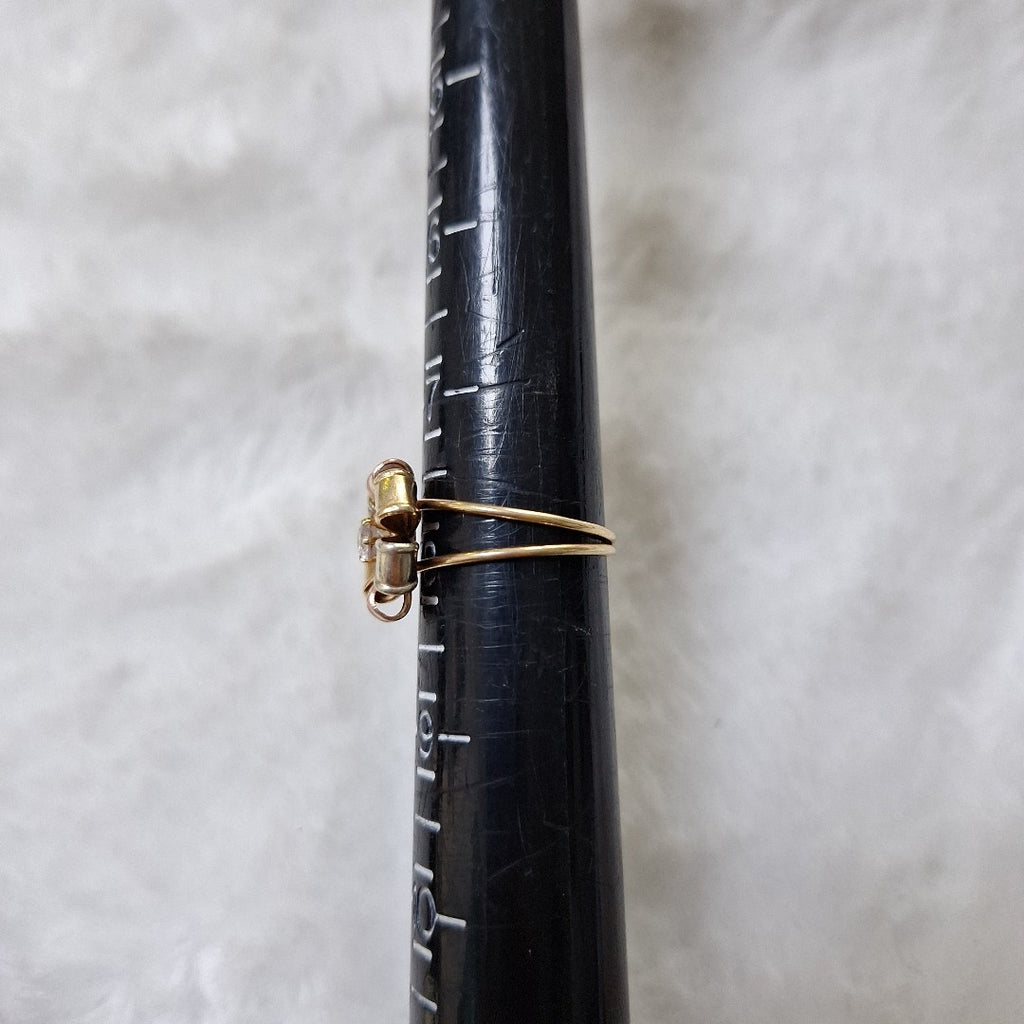 ANILLITO ORO COMBINADO 14 K 2.4 GRMS (SEMINUEVO)