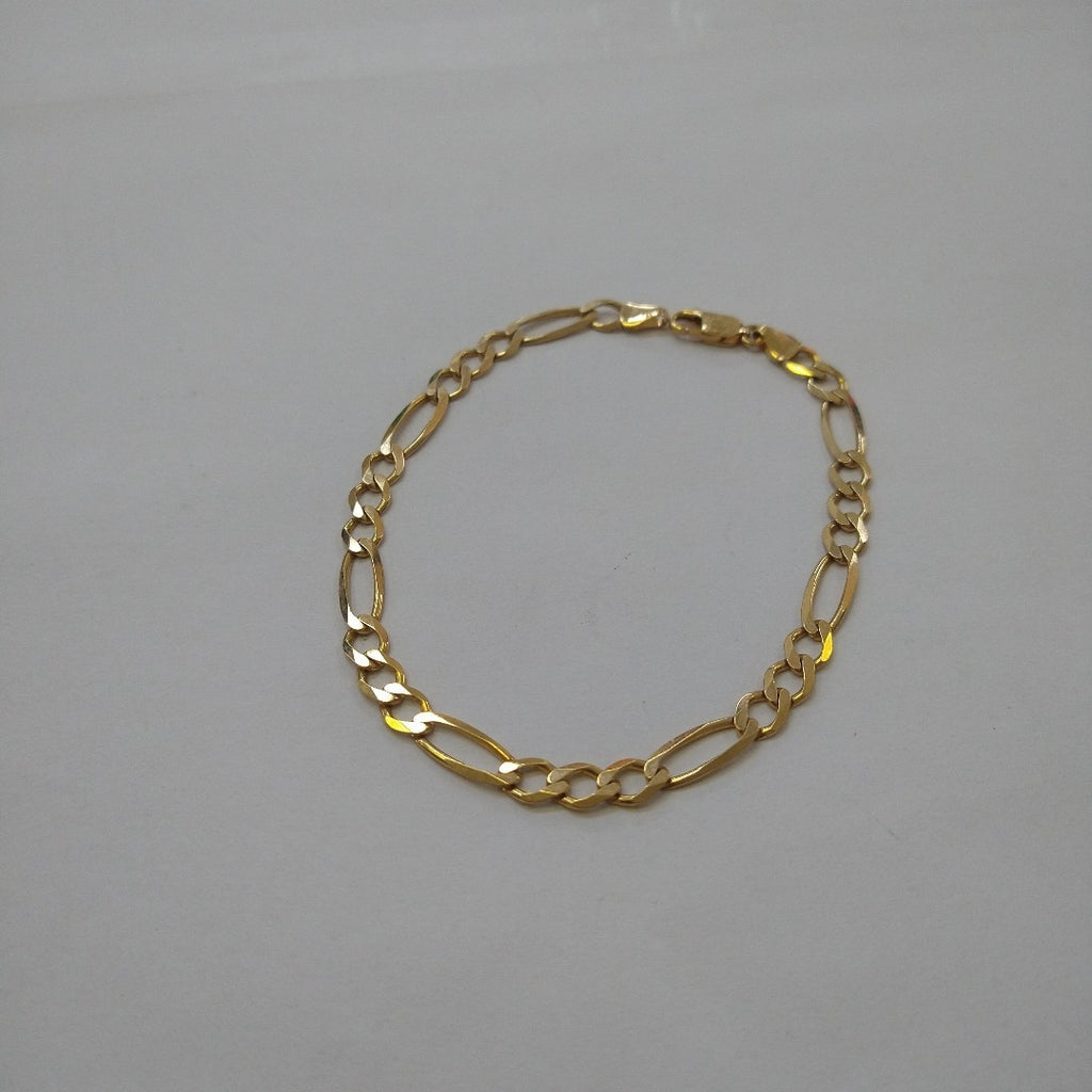 PULSERAS CABALLERO CARTIER 3 1 AMARILLA ORO 14K 6.4 (NUEVO)