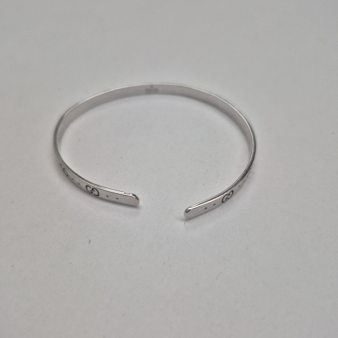 PULSERA RIGIDA ORO BLANCO 18 K 9,30 GRMS (SEMINUEVO)