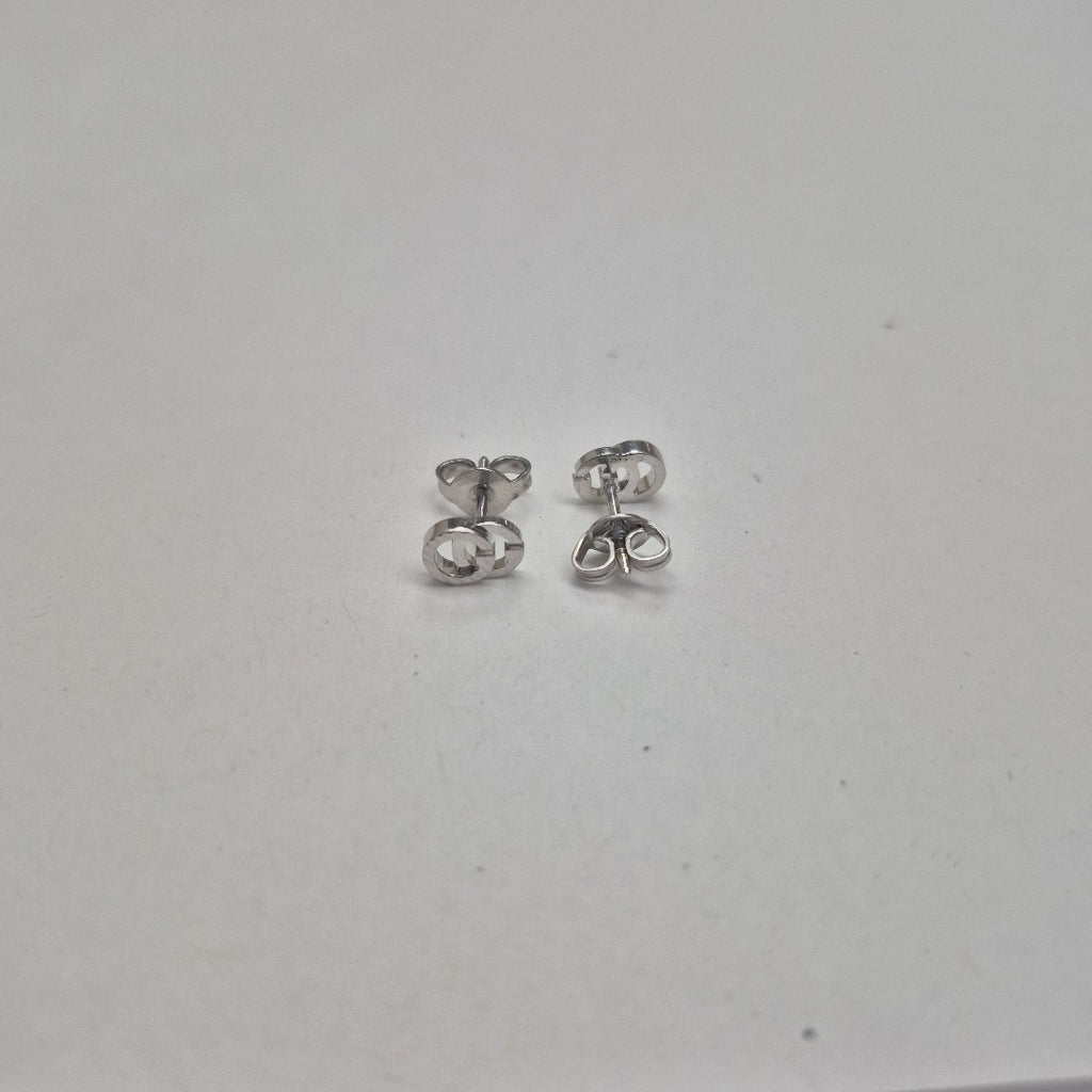 BROQUELES PAR ORO BLANCO 18 K 1,50 GRMS (SEMINUEVO)