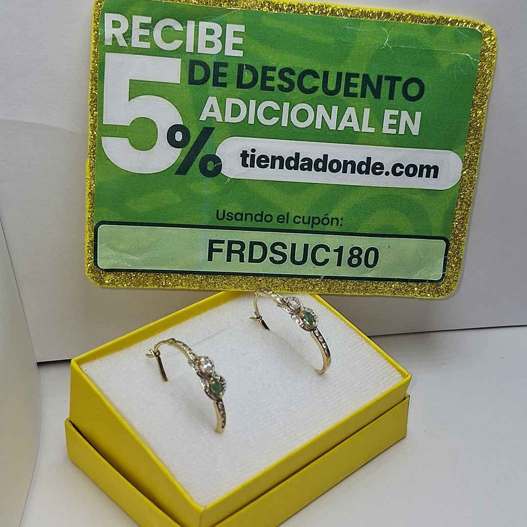 ARETES PAR ORO 14 K 4.7 GRMS (SEMINUEVO)