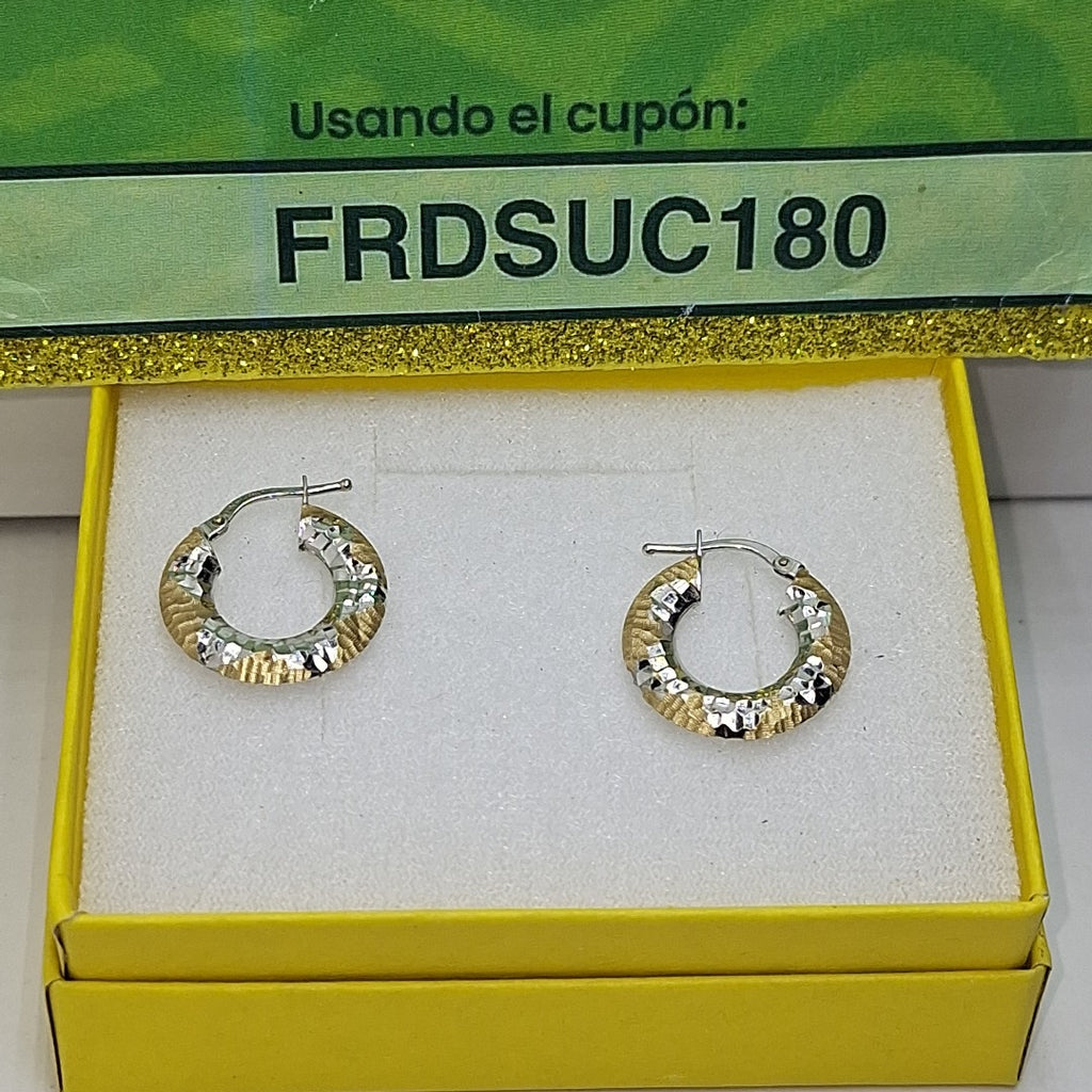 ARRACADAS PAR ORO 14 K 2 GRMS (SEMINUEVO)