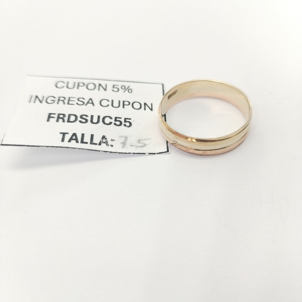 ARGOLLA ORO, ORO COMBINADO 10 K 1.5 GRMS (SEMINUEVO)