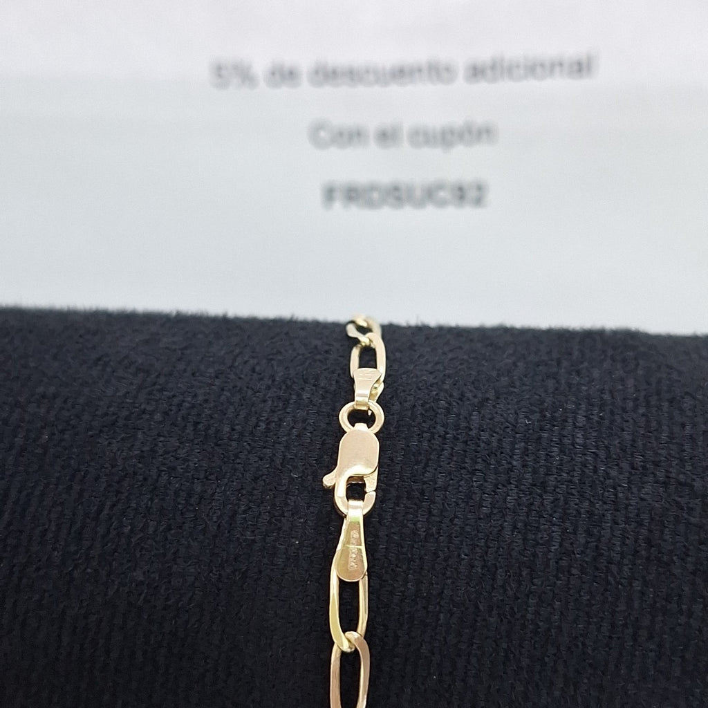 PULSERA TEJIDO ESLABONES 2.5G 18 CM (NUEVO)