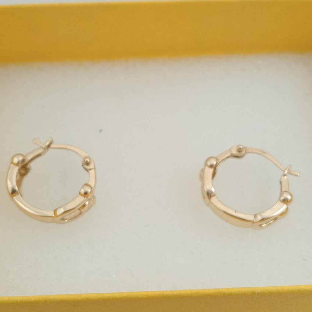 ARRACADAS PAR ORO 14 K 2.4 GRMS (SEMINUEVO)