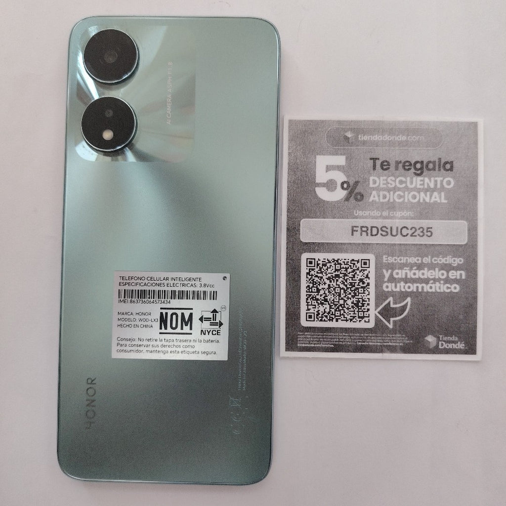 CELULAR HONOR X5 PLUS WOD-LX3 (2023) 128 GB 4 GB RAM (SEMINUEVO)