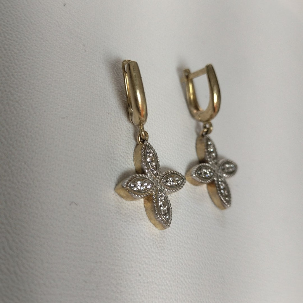 BROQUELES ORO 10K 4.4 (NUEVO)