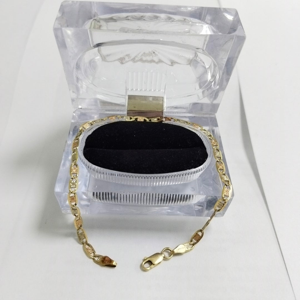 PULSERA ORO COMBINADO 14 K 3,90 GRMS (SEMINUEVO)