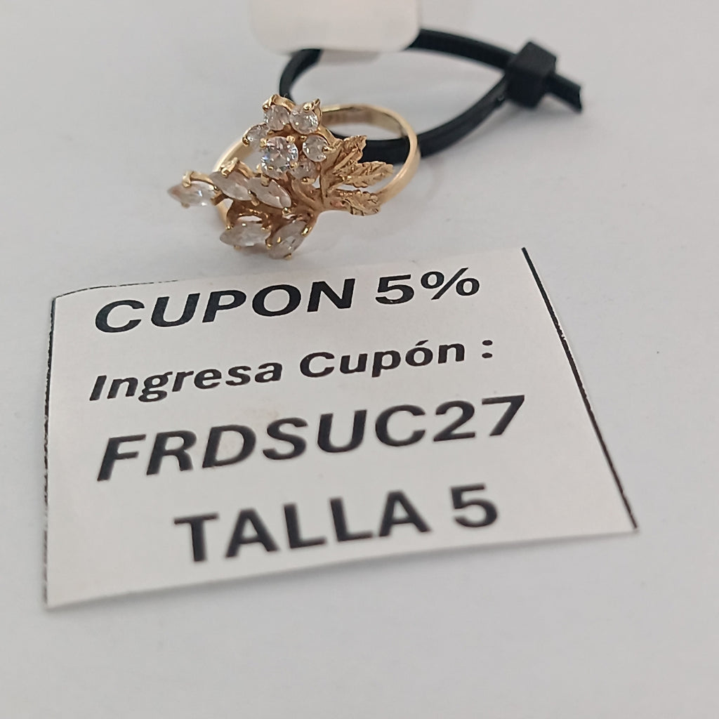 ANILLO ORO 14 K 2.1 GRMS (SEMINUEVO)