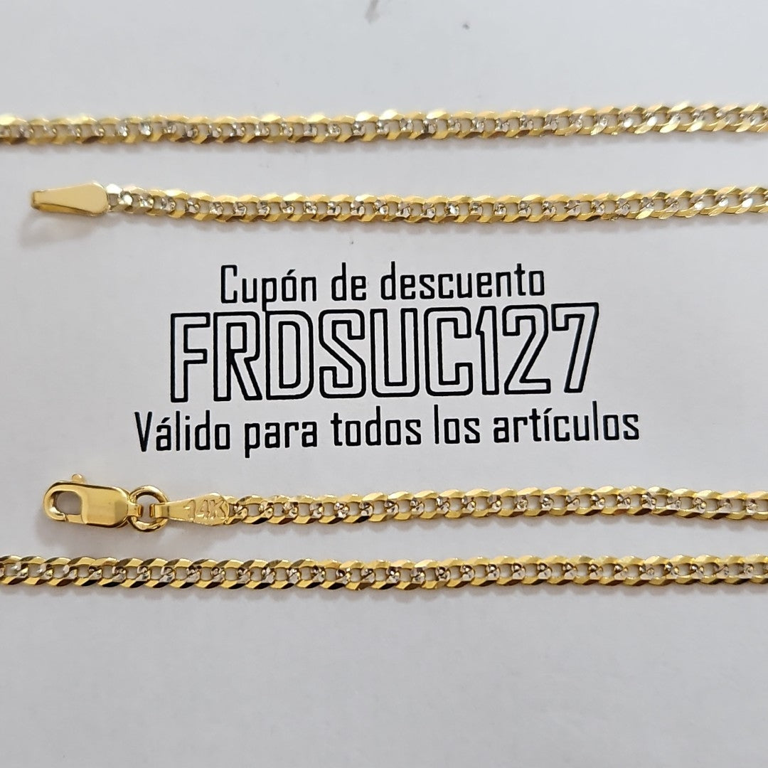 CADENA BARBADA 5.61G 50 CM 14K (NUEVO)