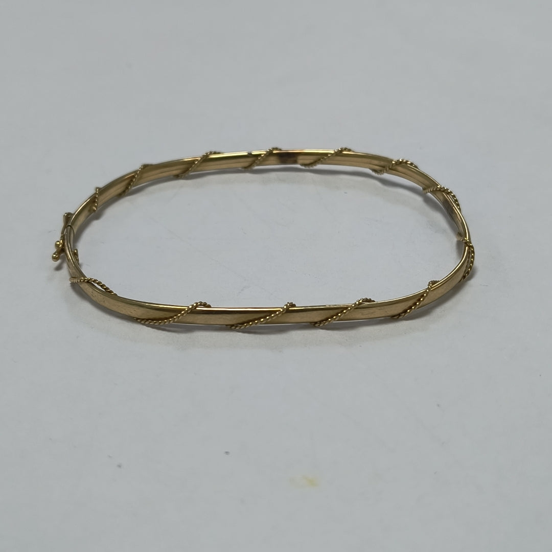 PULSERA RIGIDA ORO 14 K 4,30 GRMS (SEMINUEVO)