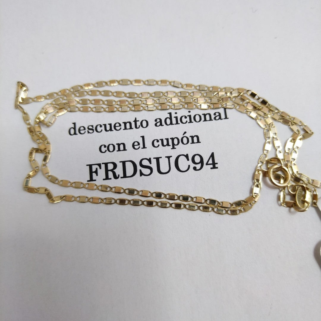CADENA TEJIDO MARINERO 2.11GR 55 CM (NUEVO)