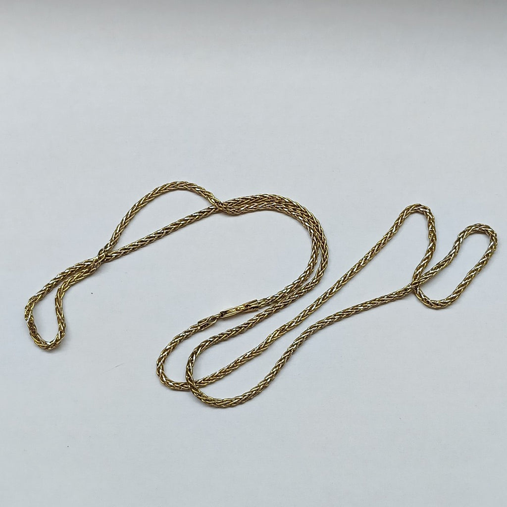 CADENA ORO COMBINADO 14 K 11 GRMS (SEMINUEVO)