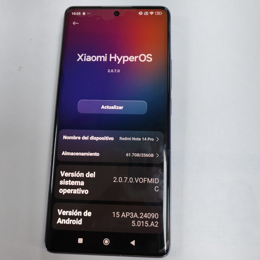 CELULAR XIAOMI REDMI NOTE 14 PRO 24116RACCG (2024) 256 GB 8 GB RAM (SEMINUEVO)