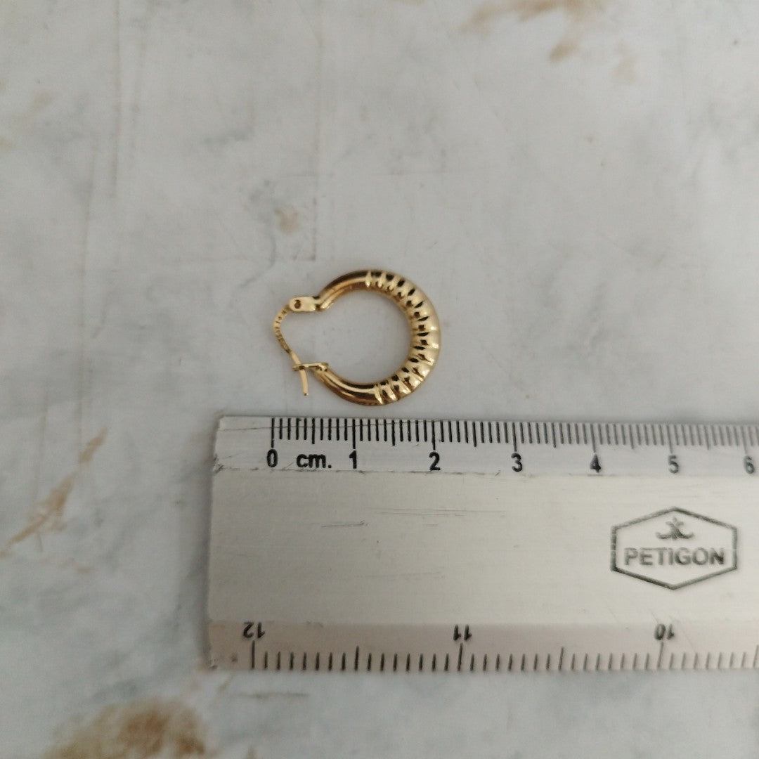 ARRACADAS PAR ORO 14 K 2 GRMS (SEMINUEVO)