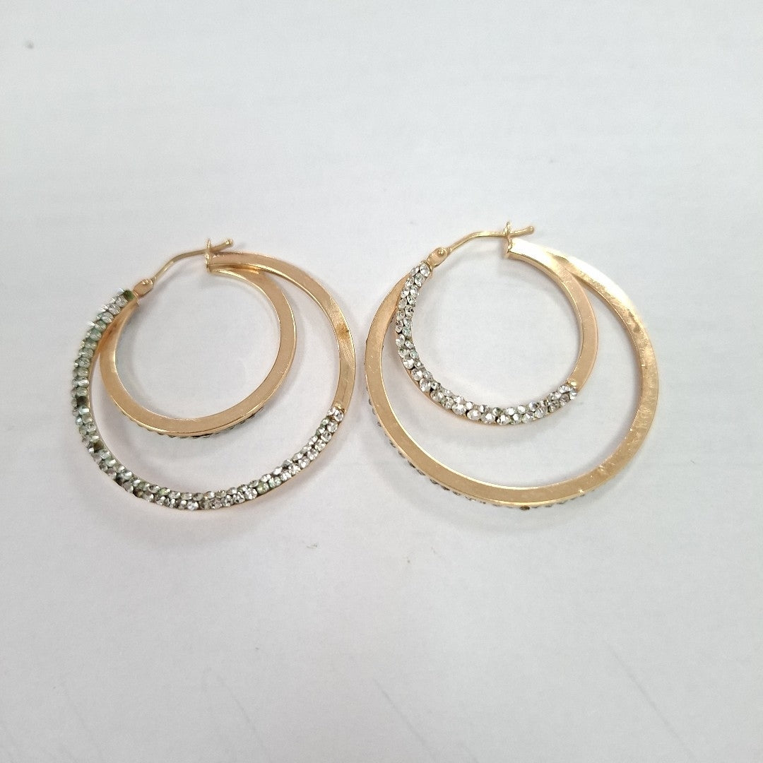 ARRACADAS PAR ORO 14 K 3.5 GRMS (SEMINUEVO)