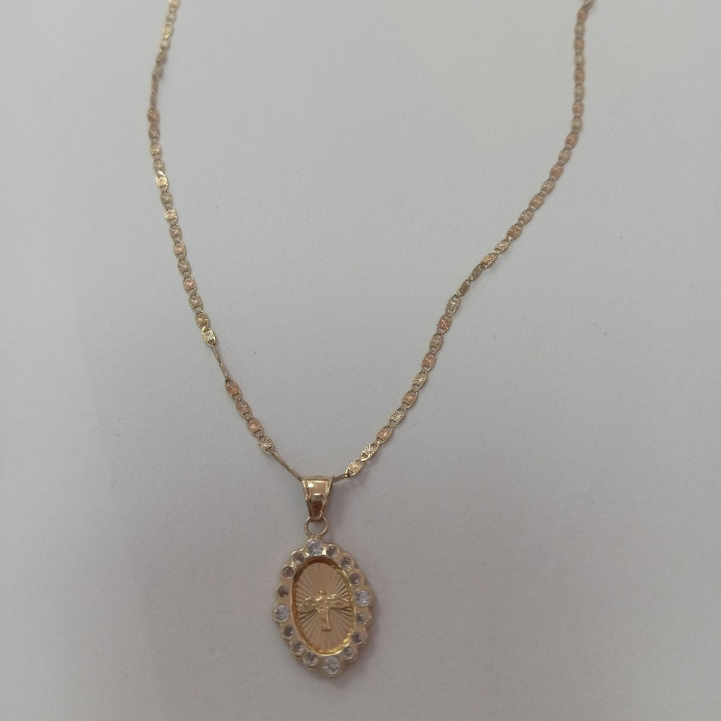 CADENA,MEDALLA RELIGIOSA ORO 10 K 2,00 GRMS (SEMINUEVO)