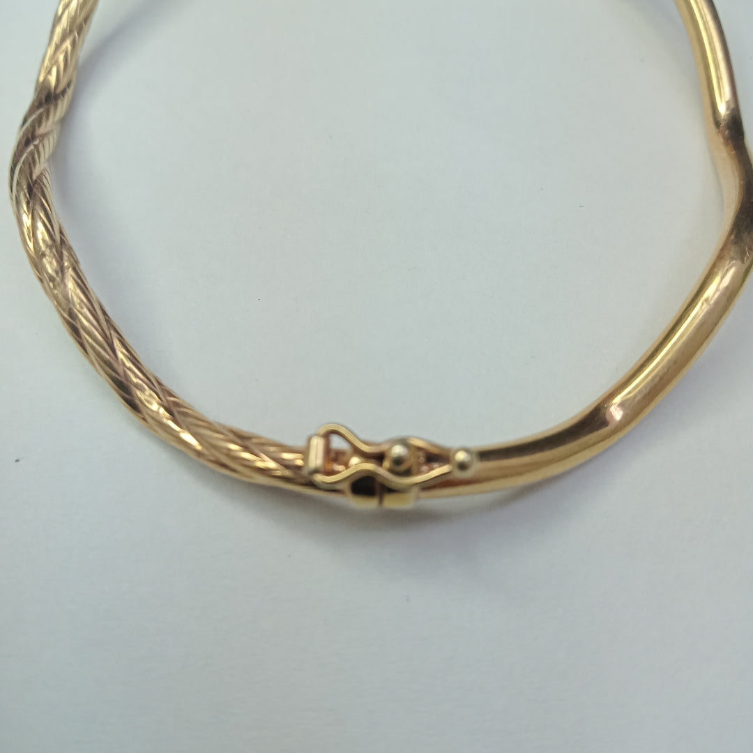 PULSERA RIGIDA ORO 14 K 3,70 GRMS (SEMINUEVO)