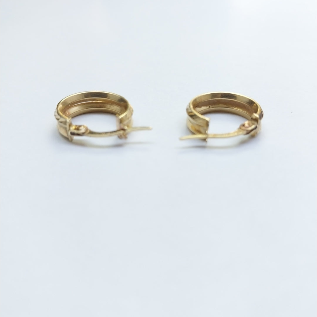 ARRACADAS PAR ORO 12 K 1.2 GRMS (SEMINUEVO)