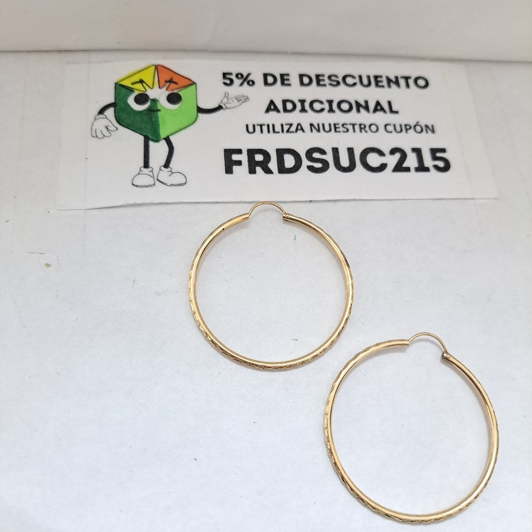 ARRACADAS PAR ORO 10 K 3.5 GRMS (SEMINUEVO)