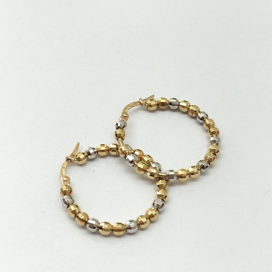 ARRACADAS PAR ORO,ORO COMBINADO 14 K 4,60 GRMS (SEMINUEVO)