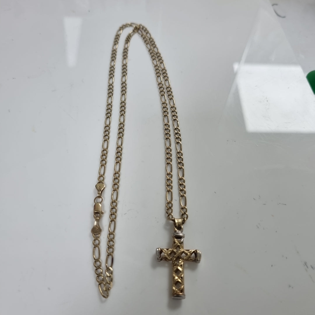 CADENA, CRUZ ORO 10 K 8.7 GRMS (SEMINUEVO)