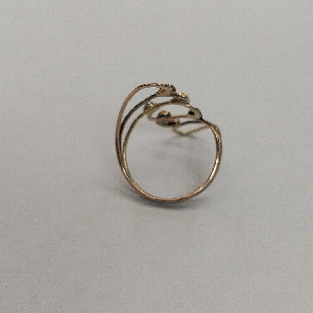 ANILLITO ORO COMBINADO 14 K 2 GRMS (SEMINUEVO)