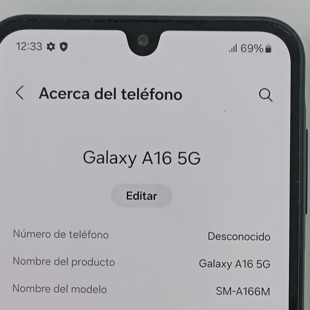 CELULAR SAMSUNG GALAXY A16 5G SM-A166M (2024) 128 GB 4 GB RAM (SEMINUEVO)