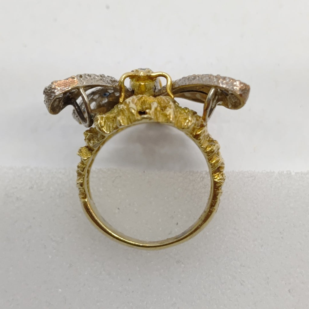 ANILLO ORO,ORO BLANCO 14 K 14,60 GRMS (SEMINUEVO)