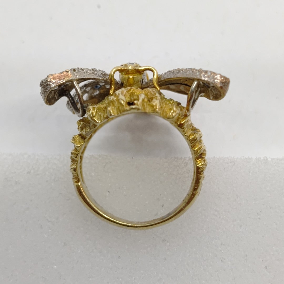 ANILLO ORO,ORO BLANCO 14 K 14,60 GRMS (SEMINUEVO)