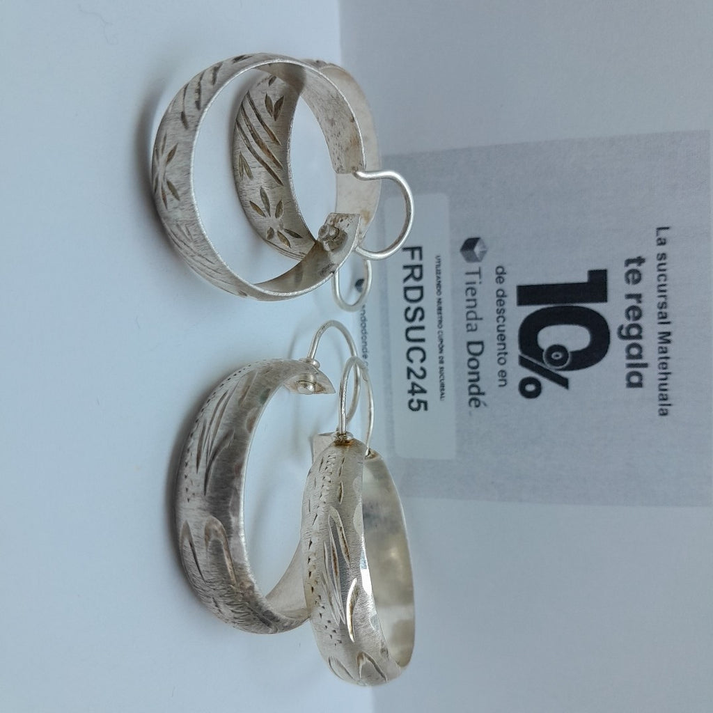 ARRACADAS PAR PLATA 12,90 GRMS (SEMINUEVO)