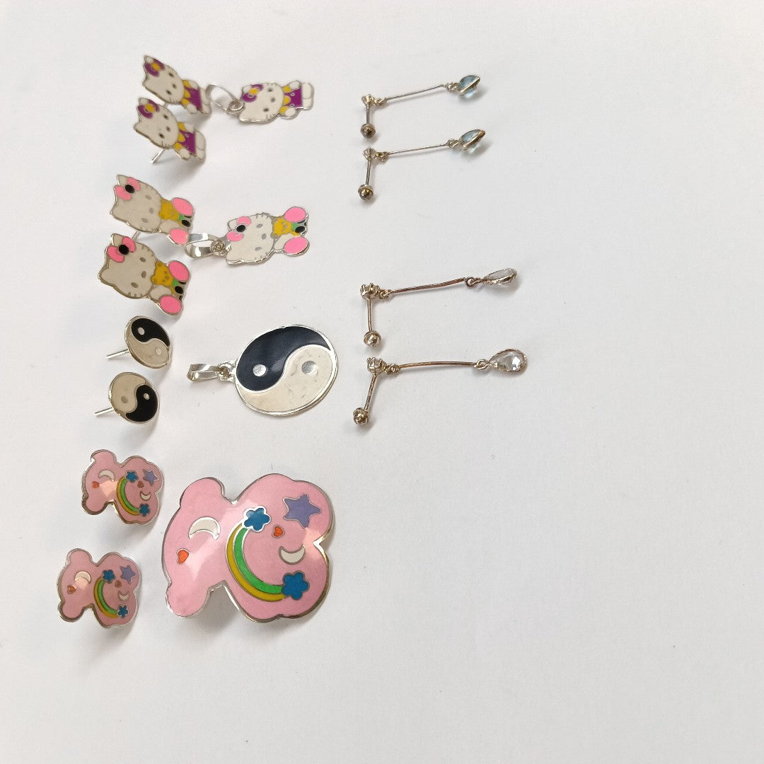 BROQUELES PAR,DIJE PLATA 12,00 GRMS (SEMINUEVO)