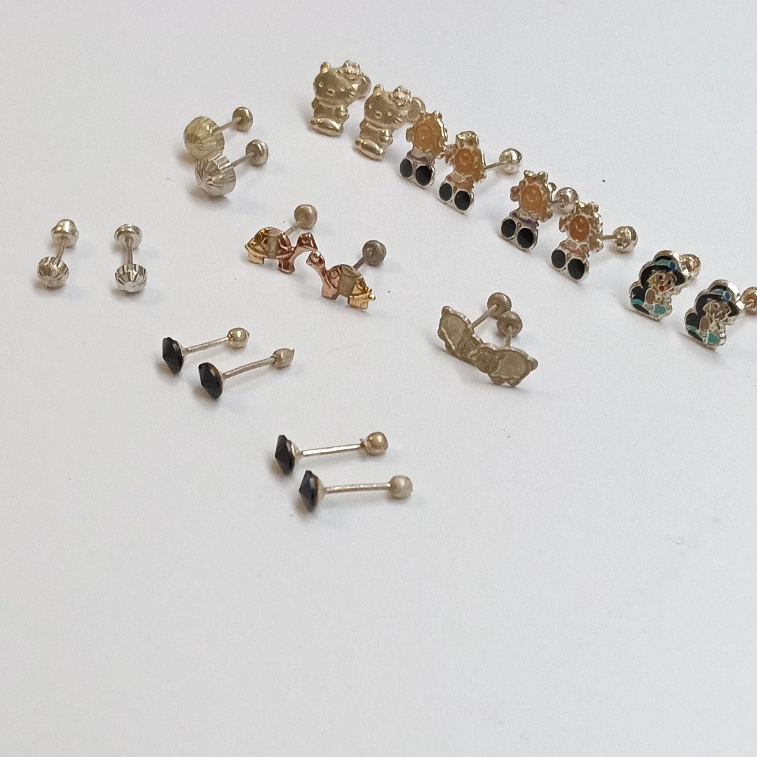 BROQUELES PAR PLATA 3,20 GRMS (SEMINUEVO)