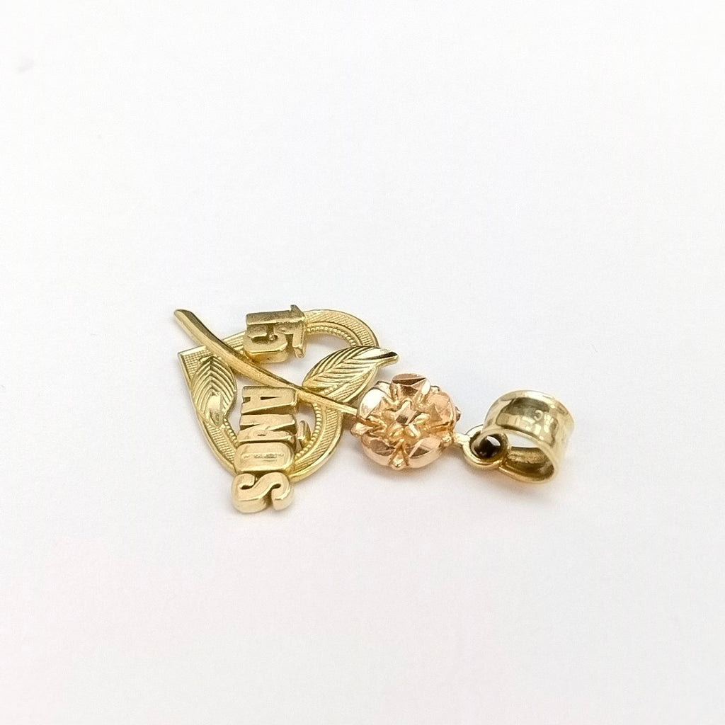 DIJE ORO COMBINADO 14 K 1,90 GRMS (SEMINUEVO)