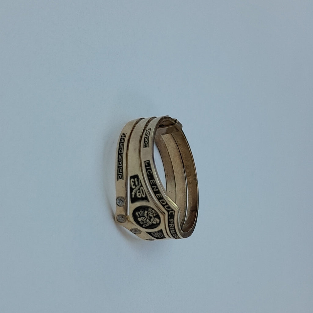 ANILLO DE GRADUACIÓN ORO 8 K 2.8 GRMS (SEMINUEVO)