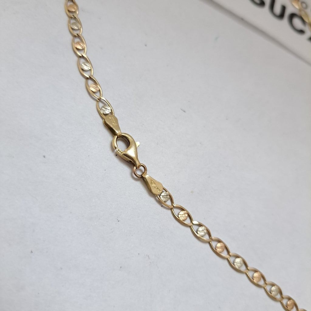 K1 7,30 GRMS 14 K ESPECIFICACIONES COMPLEMENTARIAS CADENA TEJIDO GUCCI (SEMINUEVO)