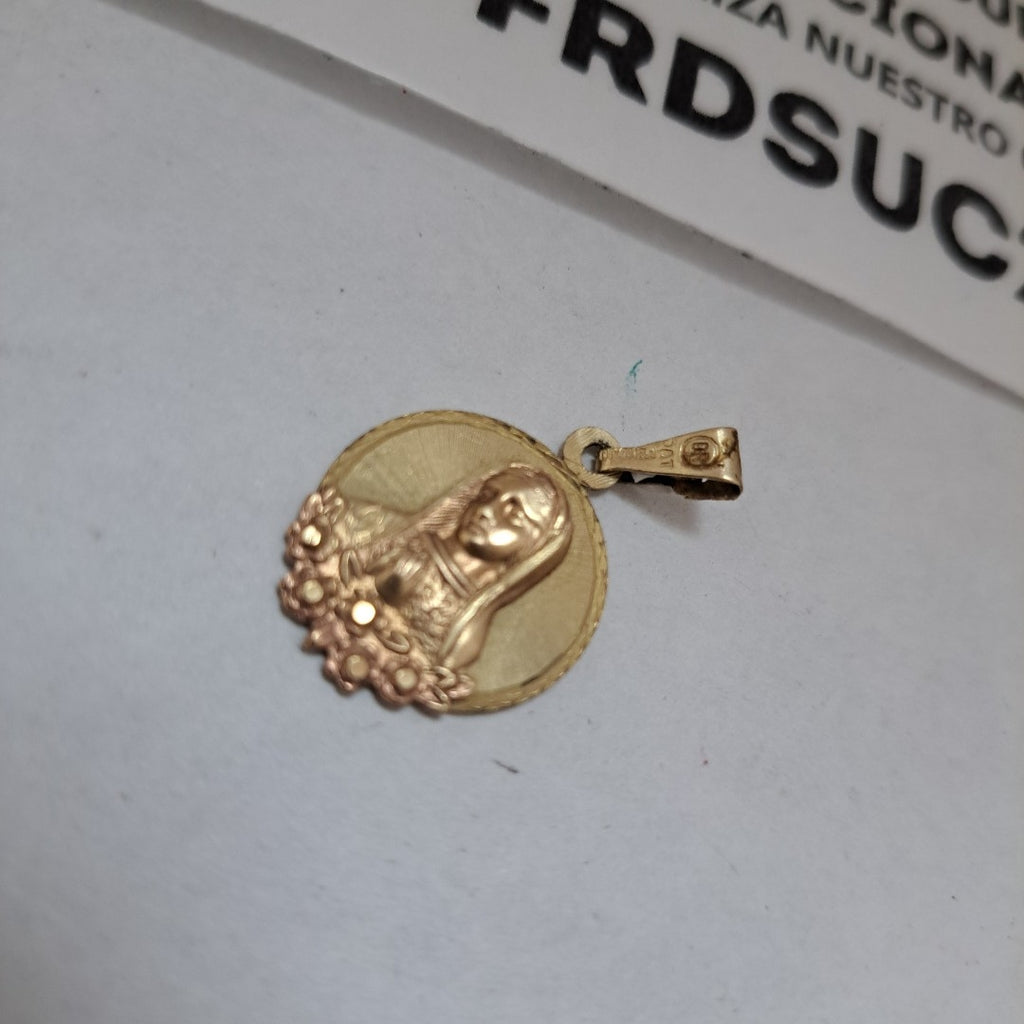 K1 2,60 GRMS 10 K ESPECIFICACIONES COMPLEMENTARIAS MEDALLA R ELIGIOSA VIRGEN DE (SEMINUEVO)