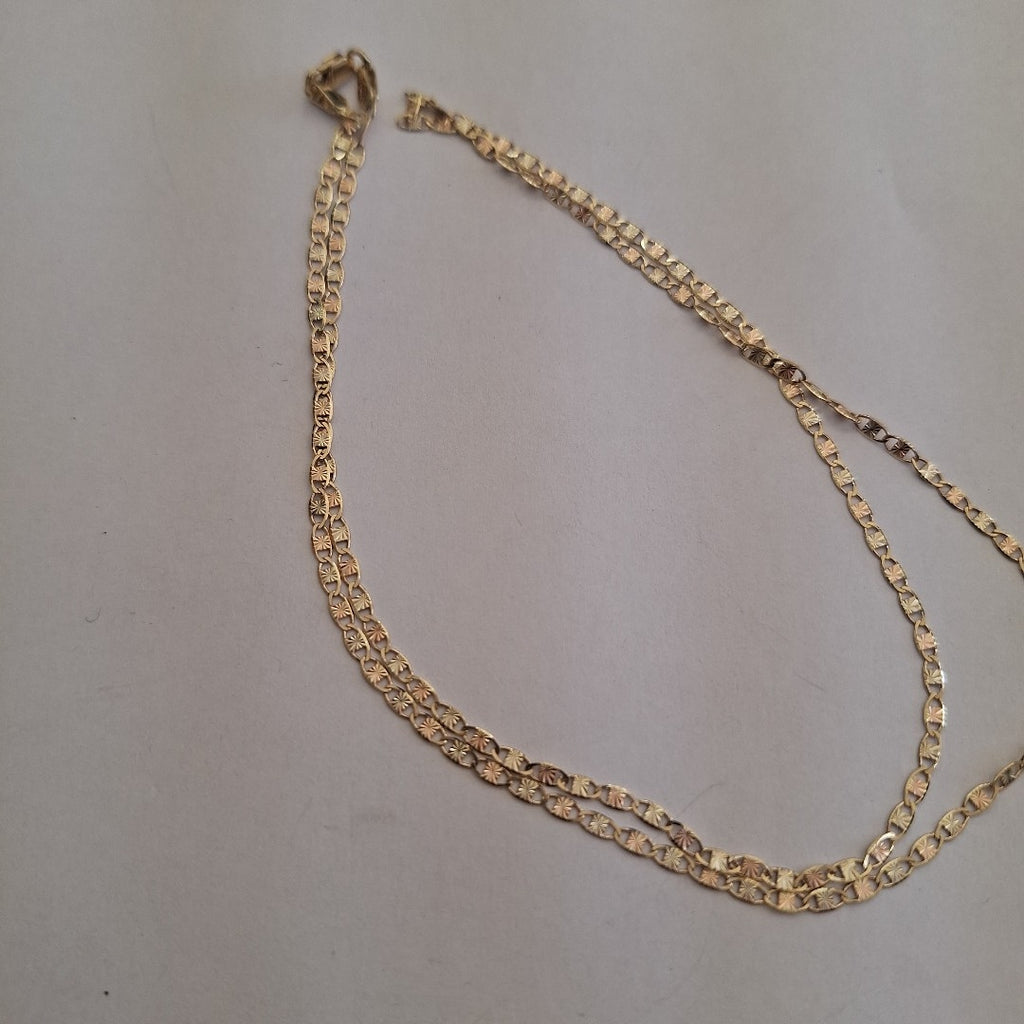 CADENA TEJIDO MARINERO 3.61GR 55 CM (NUEVO)