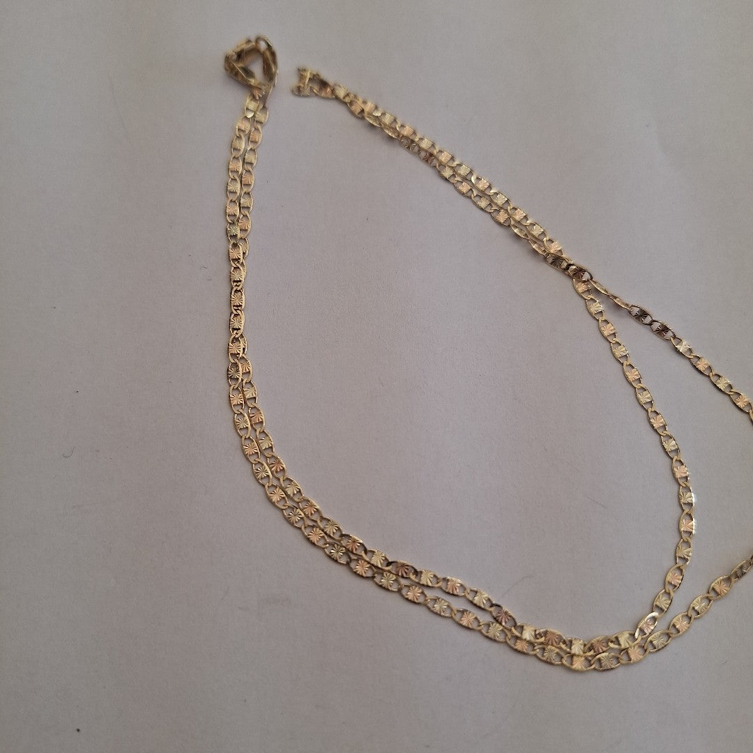 CADENA TEJIDO MARINERO 3.61GR 55 CM (NUEVO)