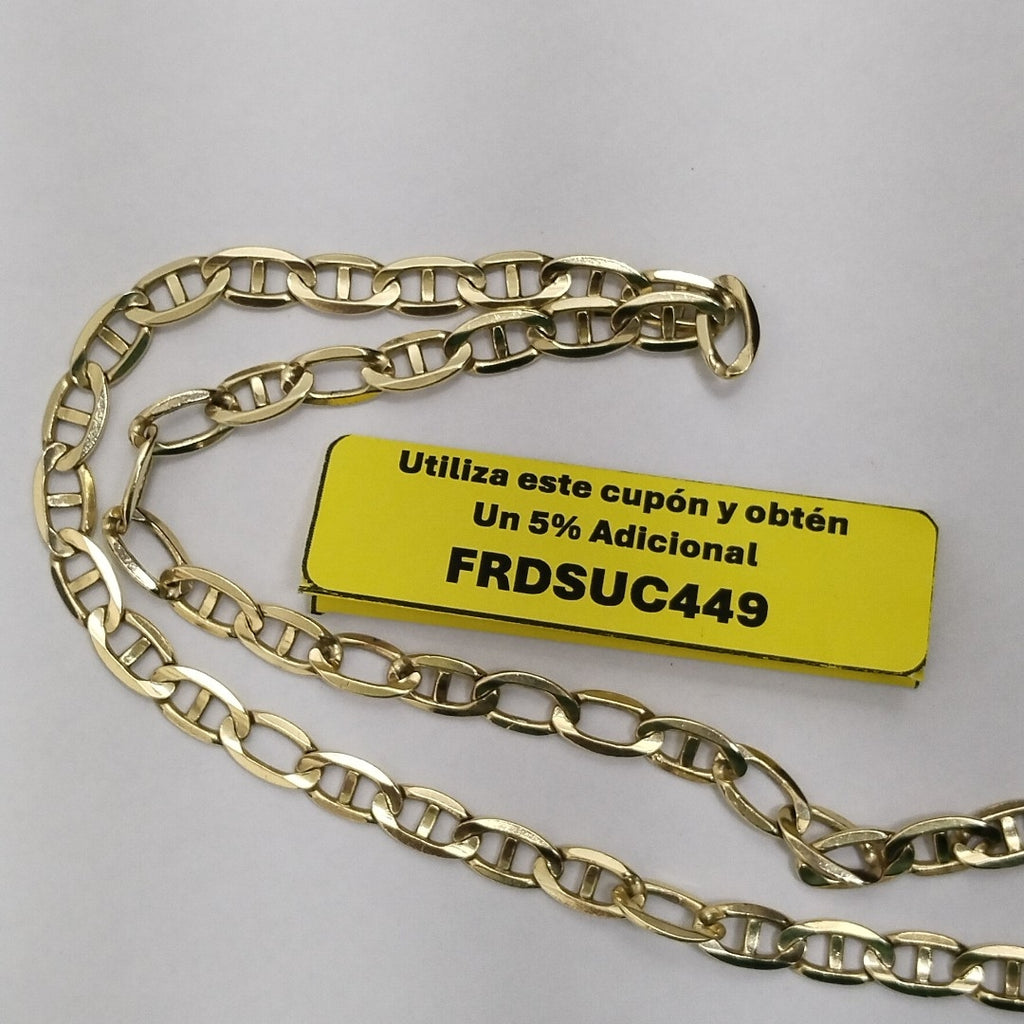 K1 43,10 GRMS 14 K ESPECIFICACIONES COMPLEMENTARIAS CADENA TIPO GUCCI HECHURA E (SEMINUEVO)